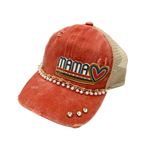 Mama Retro Criss Cross Trucker