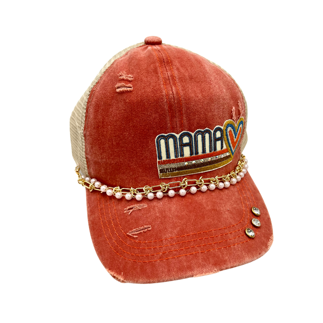 Mama Retro Criss Cross Trucker