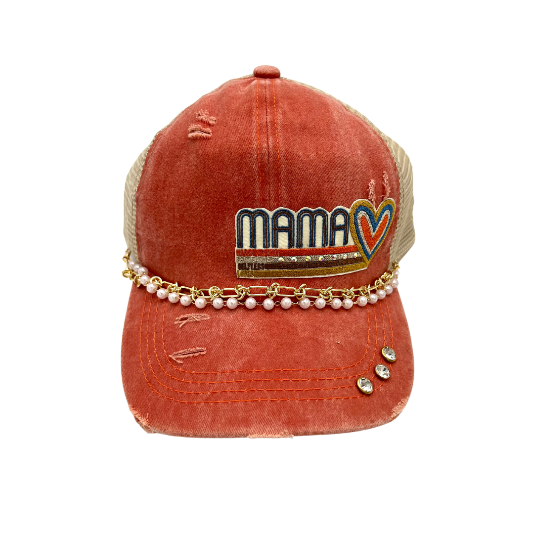 Mama Retro Criss Cross Trucker