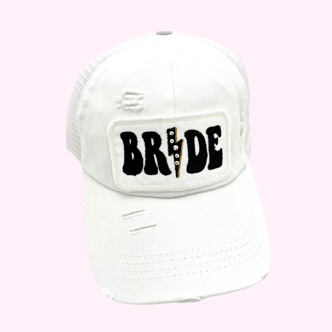 BRIDE BLINGED CRISS CROSS TRUCKER