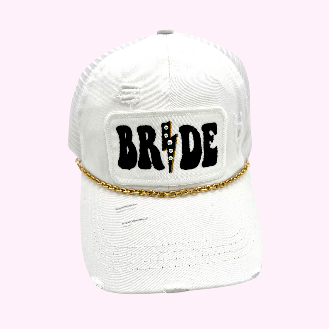 BRIDE BLINGED CRISS CROSS TRUCKER