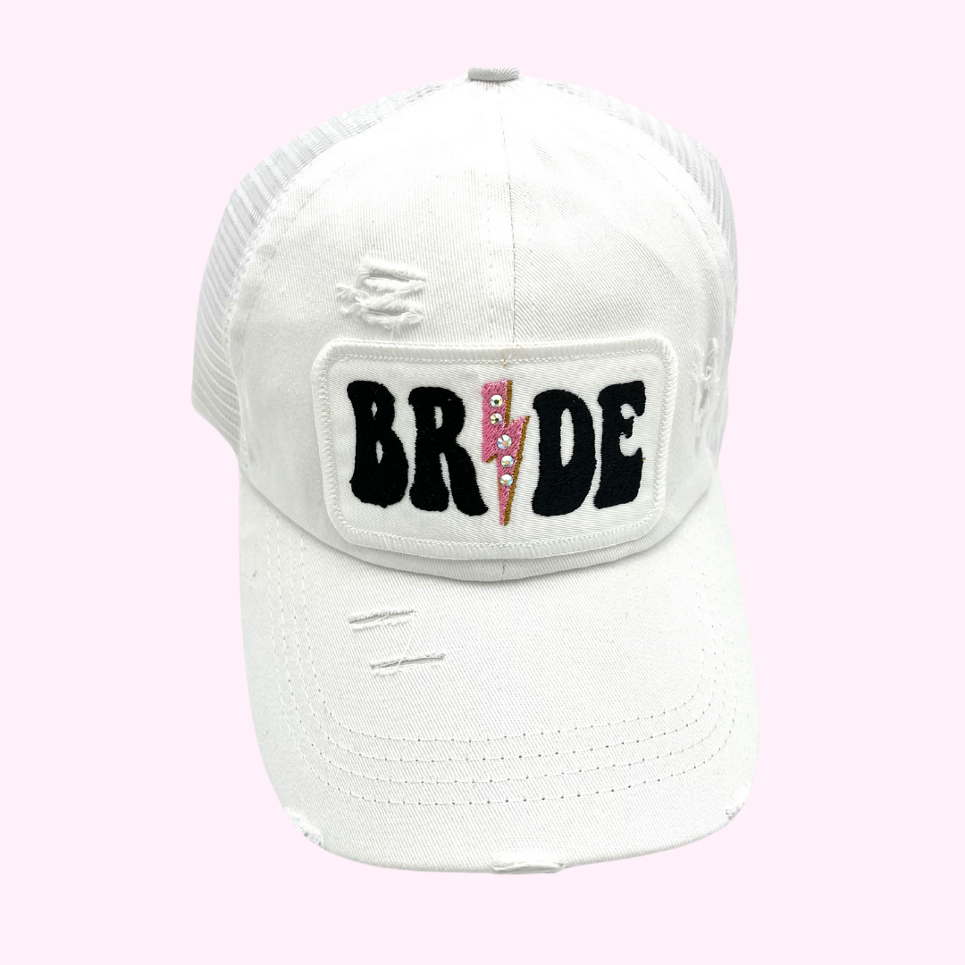 BRIDE BLINGED CRISS CROSS TRUCKER