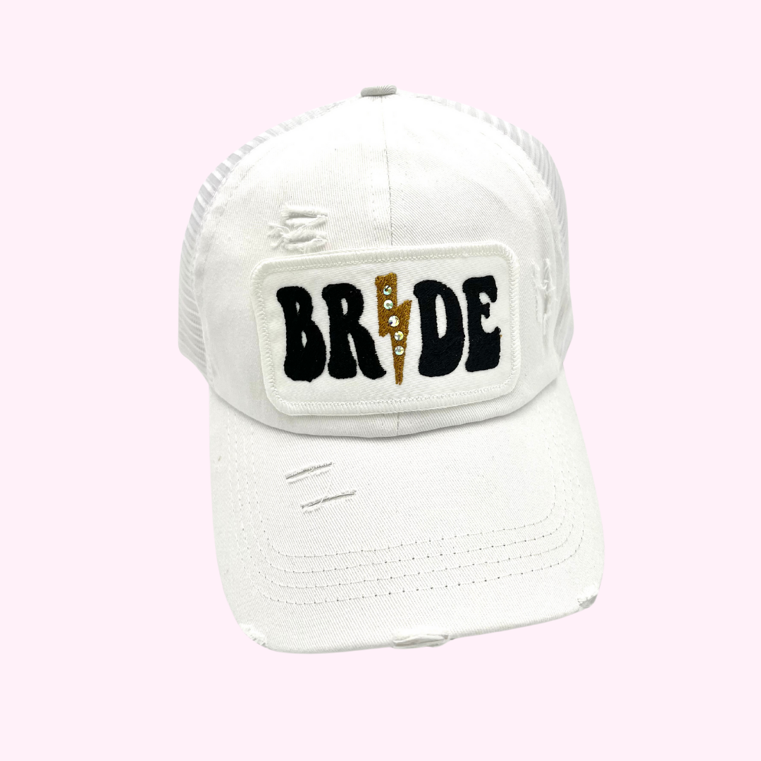 BRIDE BLINGED CRISS CROSS TRUCKER