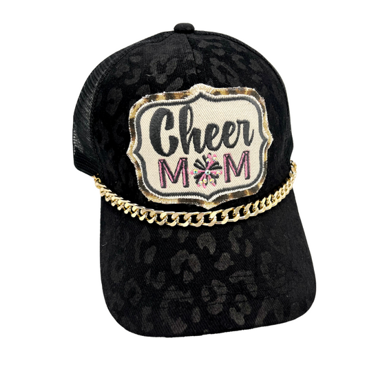 CHEER MOM CRISS CROSS PONYTAIL HAT