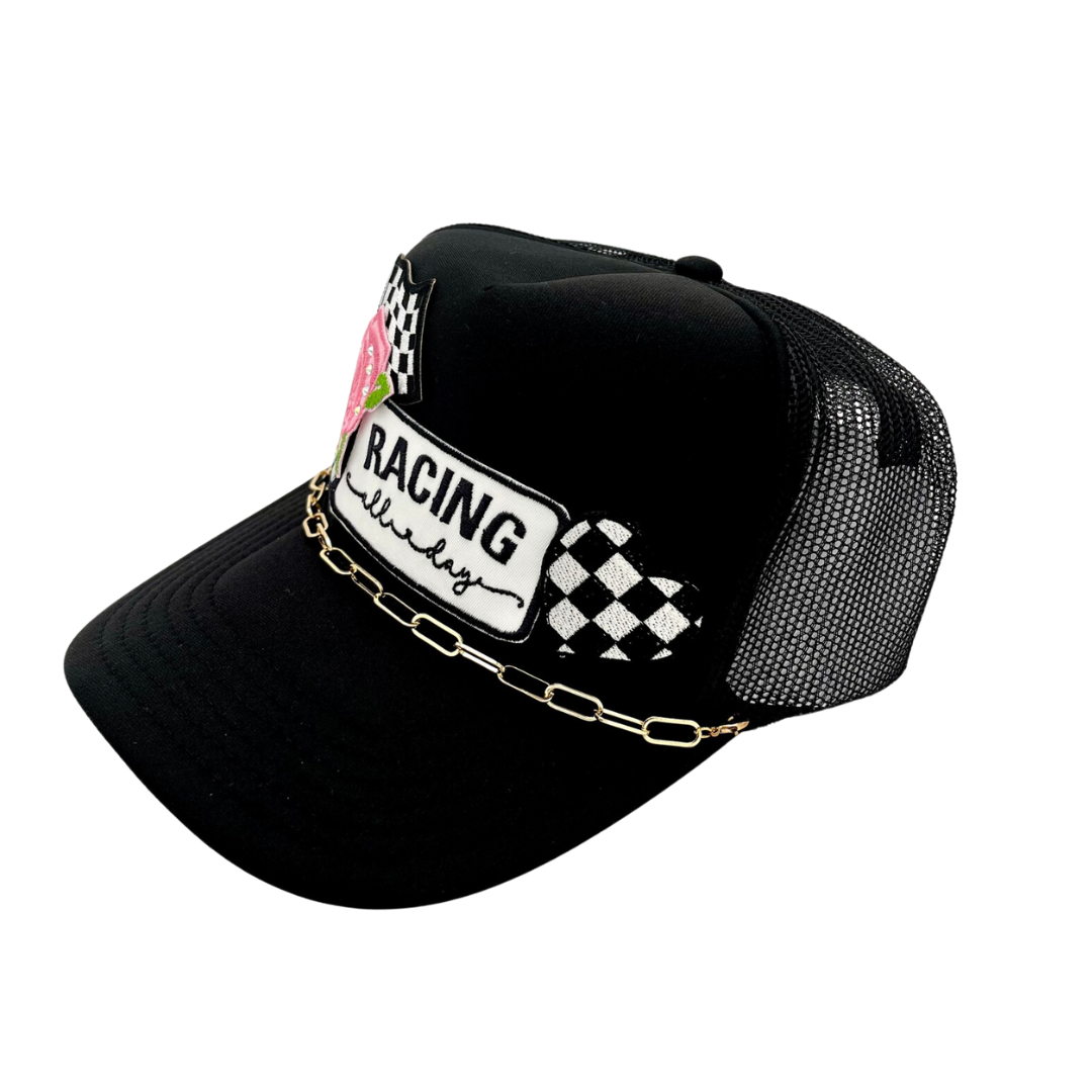 Racing All Day Multi Patch Trucker