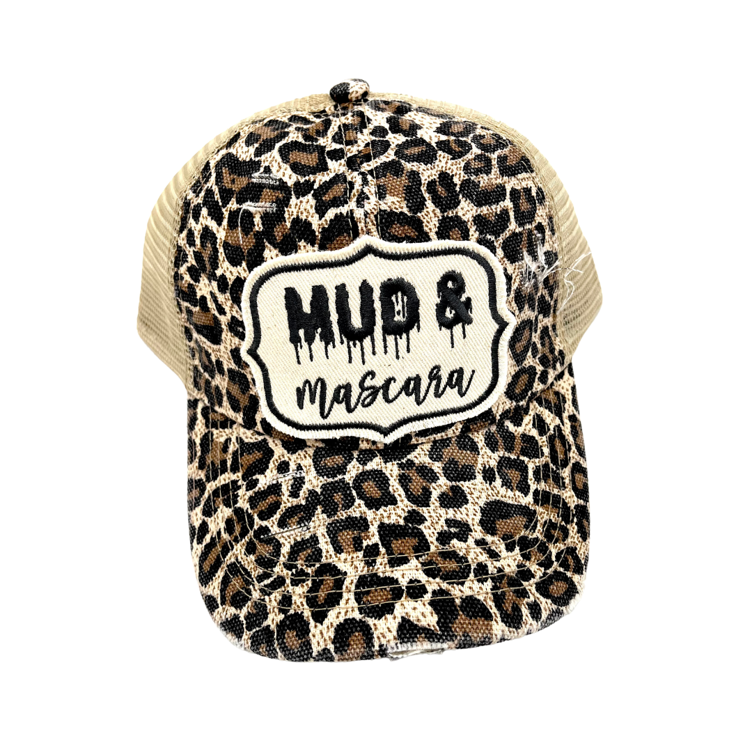 MUD AND MASCARA CRISS CROSS PONYTAIL TRUCKER