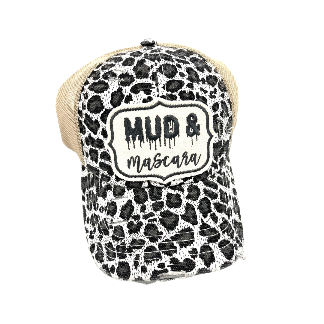 MUD AND MASCARA CRISS CROSS PONYTAIL TRUCKER