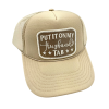 tan or camo custom embroidered patch trucker hat